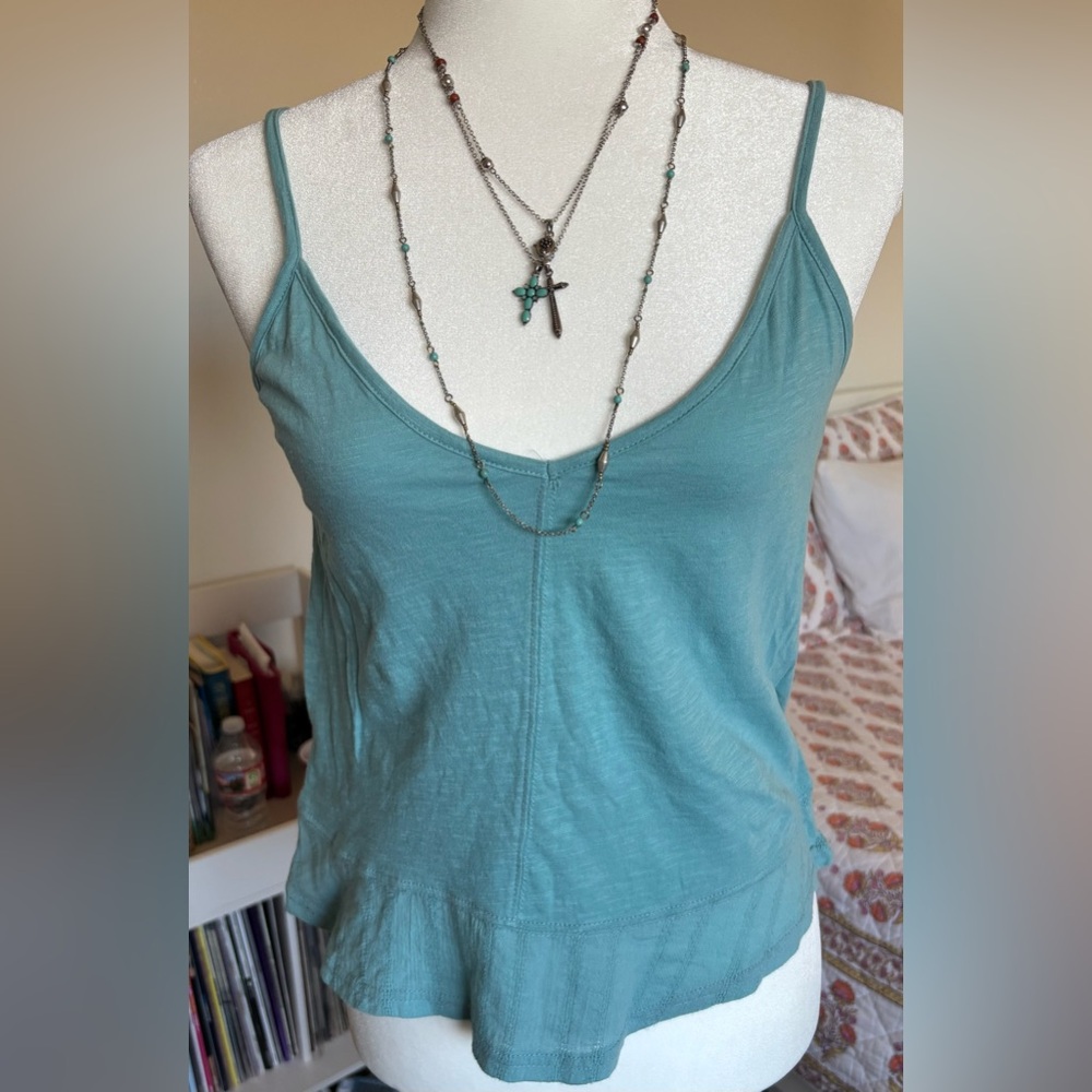 Ten Sixty Sherman Blue Fitted Sleeveless Camisole